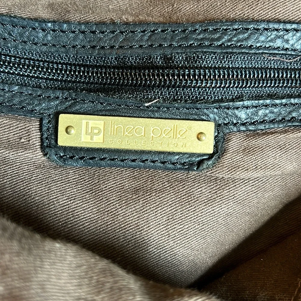Linea Pelle black leather bag. - Picture 4 of 5
